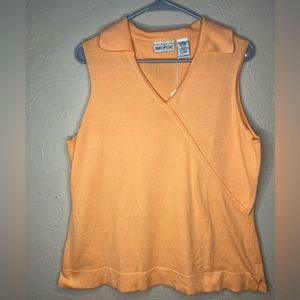 White Stag orange stretchy top XL